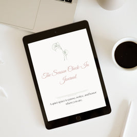 The Seasons of Me - The Season Check-In Journal | Guided Self-Reflection for Personal Growth digital journal cover