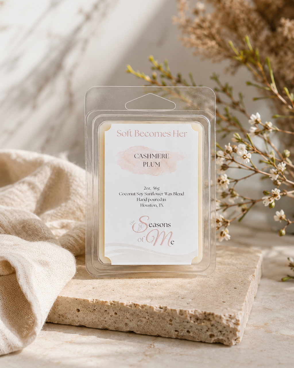 Soft Becomes Her | Cashmere Plum Wax Melt