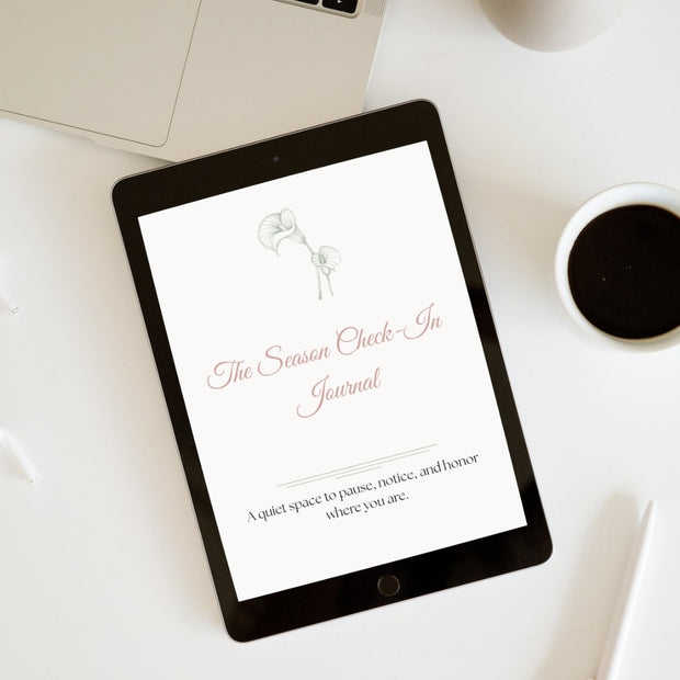 The Seasons of Me - The Season Check-In Journal | Guided Self-Reflection for Personal Growth digital journal cover
