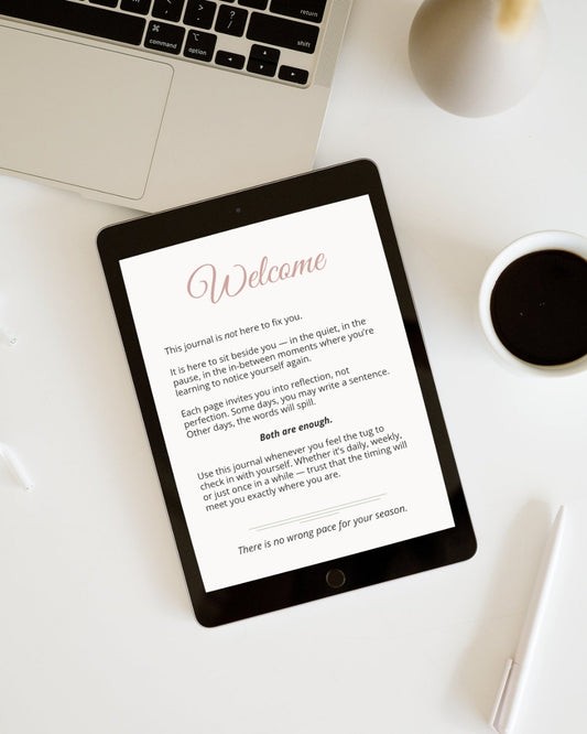 The Seasons of Me - The Season Check-In Journal | Guided Self-Reflection for Personal Growth digital journal preview page