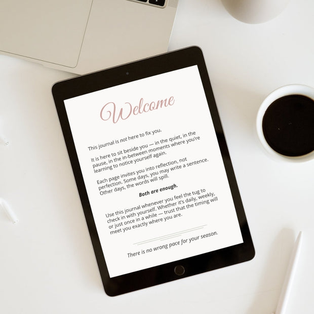 The Seasons of Me - The Season Check-In Journal | Guided Self-Reflection for Personal Growth digital journal preview page