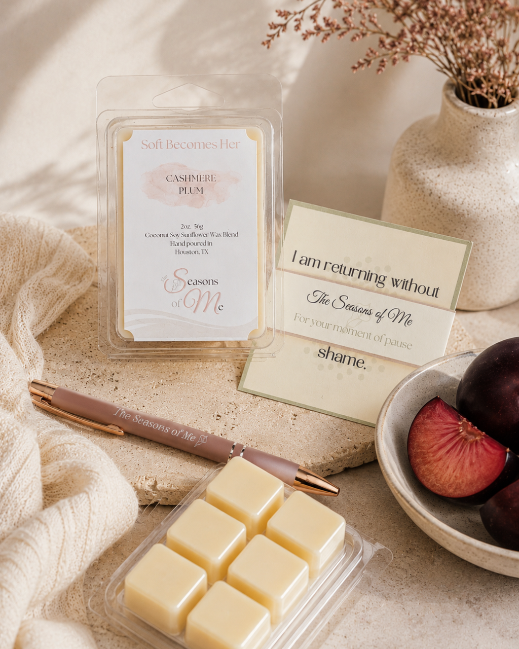 Soft Becomes Her | Cashmere Plum Wax Melt