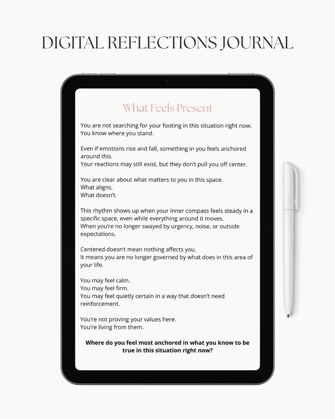 The Seasons of Me - Centered - Reflections for This Season digital journal preview page