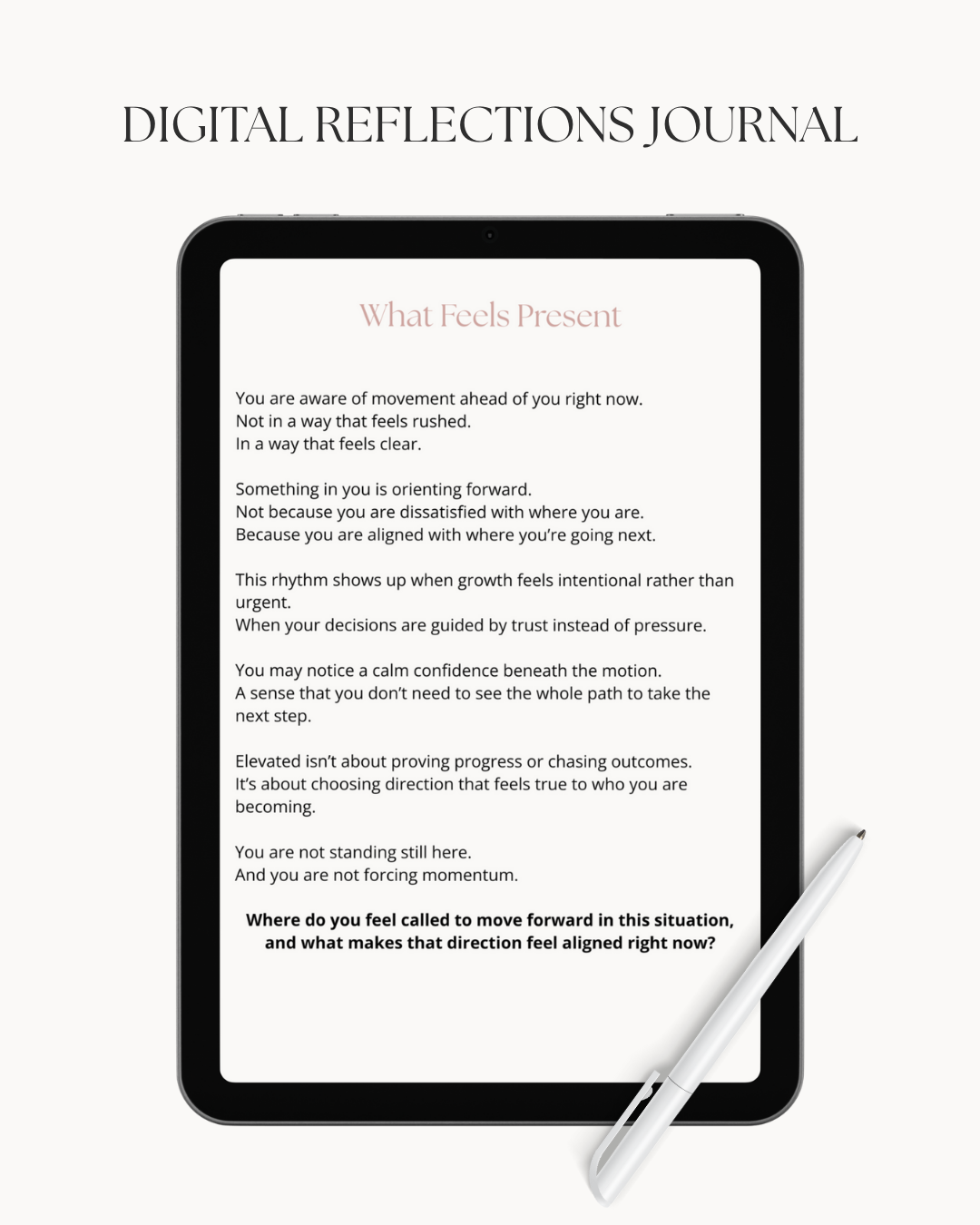 The Seasons of Me - Elevated - Reflections for This Season digital journal preview page