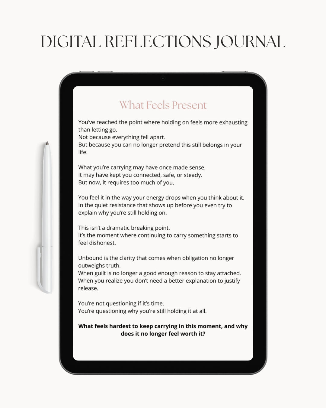 The Seasons of Me - Unbound - Reflections for This Season digital journal preview page