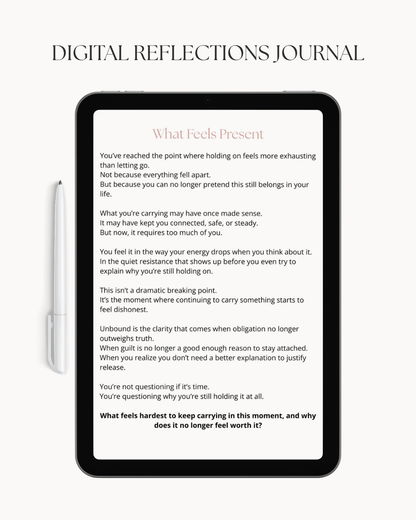 The Seasons of Me - Unbound - Reflections for This Season digital journal preview page